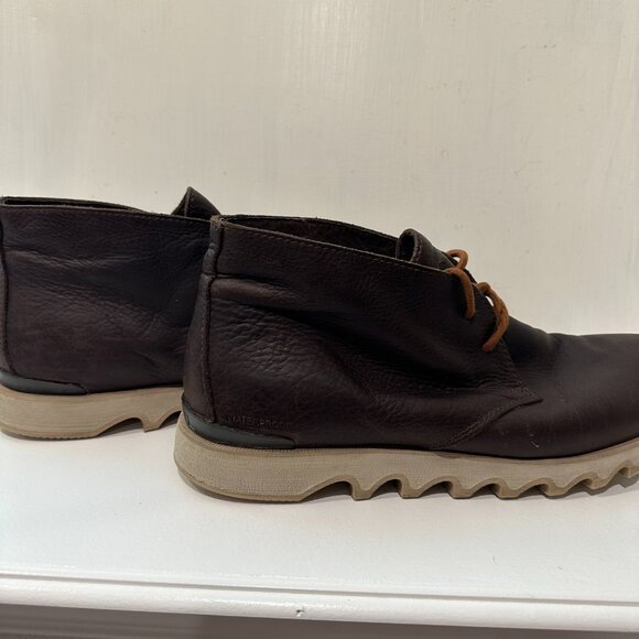 Sorel Kezar Chukka Ankle Boots Leather Brown Men's Size 13 - Picture 4 of 7